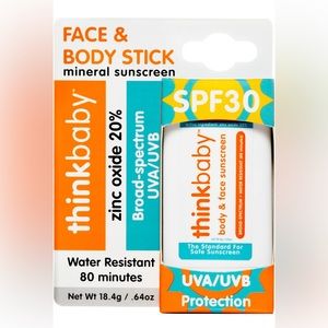 thinkbaby Think Baby Sport Kids Sunscreen Stick SPF 30 .64 Ounce Water Resistant